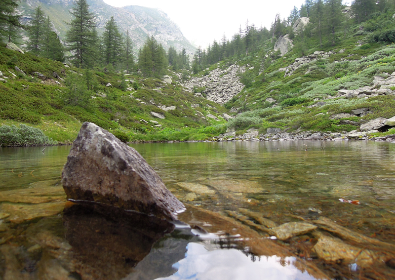 Lago nel vallone Clapo.