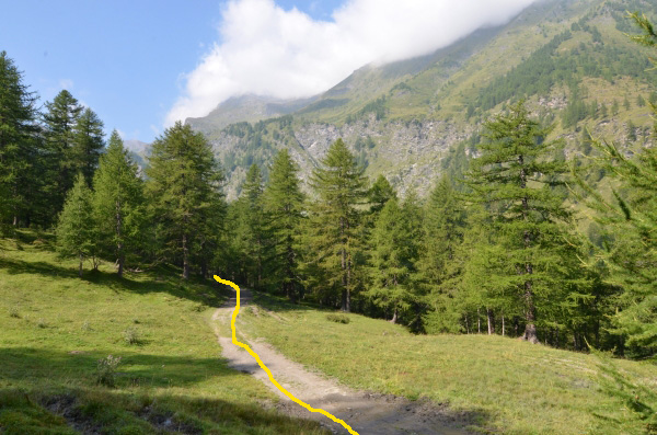 Strada Lago Verde Germanasca Prali Praly