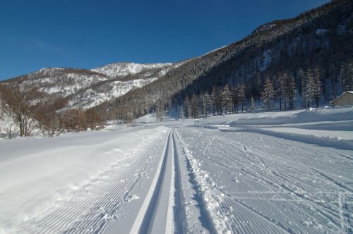 Cross country ski track Prali Praly2