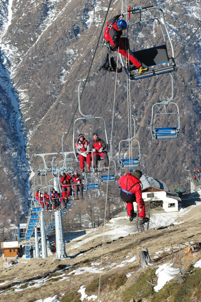 Praly Prali Seggiovia Bric Rond CCM soccorso alpino evacuazione